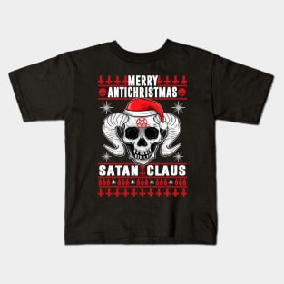 Merry Antichristmus - Satan Claus Ugly Xmas Sweater Kids T-Shirt